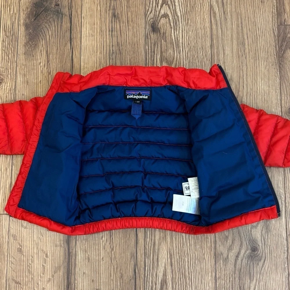 Patagonia Baby Down Jacket In Red Size 3-6 Months